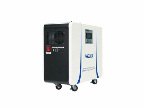 Portable MPPT solar power inverter with battery