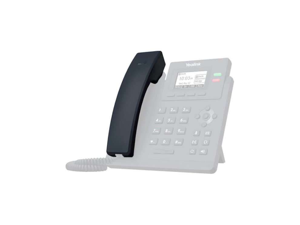 yealink handset for t31p and t33g Yealink office telephone on white background.
