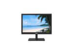 Monitor displaying tropical beach scene