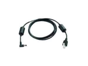 Black power cable with connectors