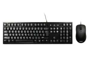 port design combo wired mouse + keybaord black
