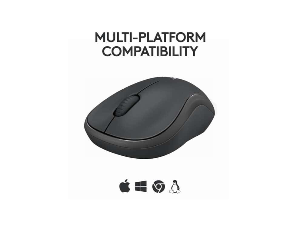 logitech m240 silent bluetooth mouse graphite 2.4ghz/bt n/a emea 808 retail offline box