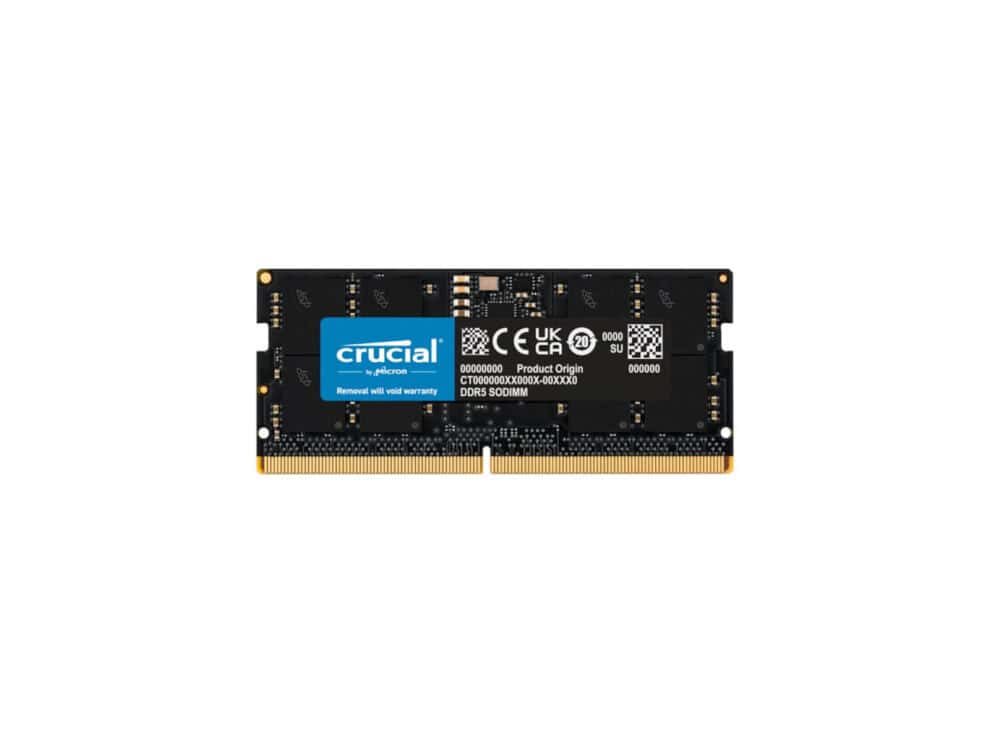 crucial 32gb 5200mhz ddr5 sodimm notebook memory crucial 32gb 5200mhz ddr5 sodimm notebook memory