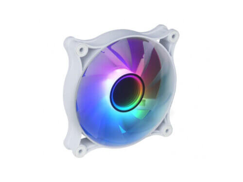 raidmax nv it120fw 120mm argb case fan white