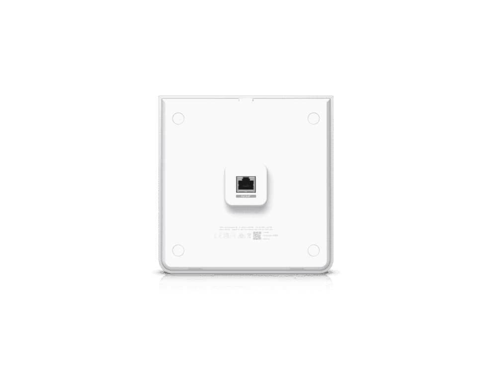 White smart switch on black background