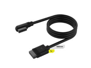 Corsair iCUE LINK Cable - 1x 600mm with Straight/Slim 90° connectors