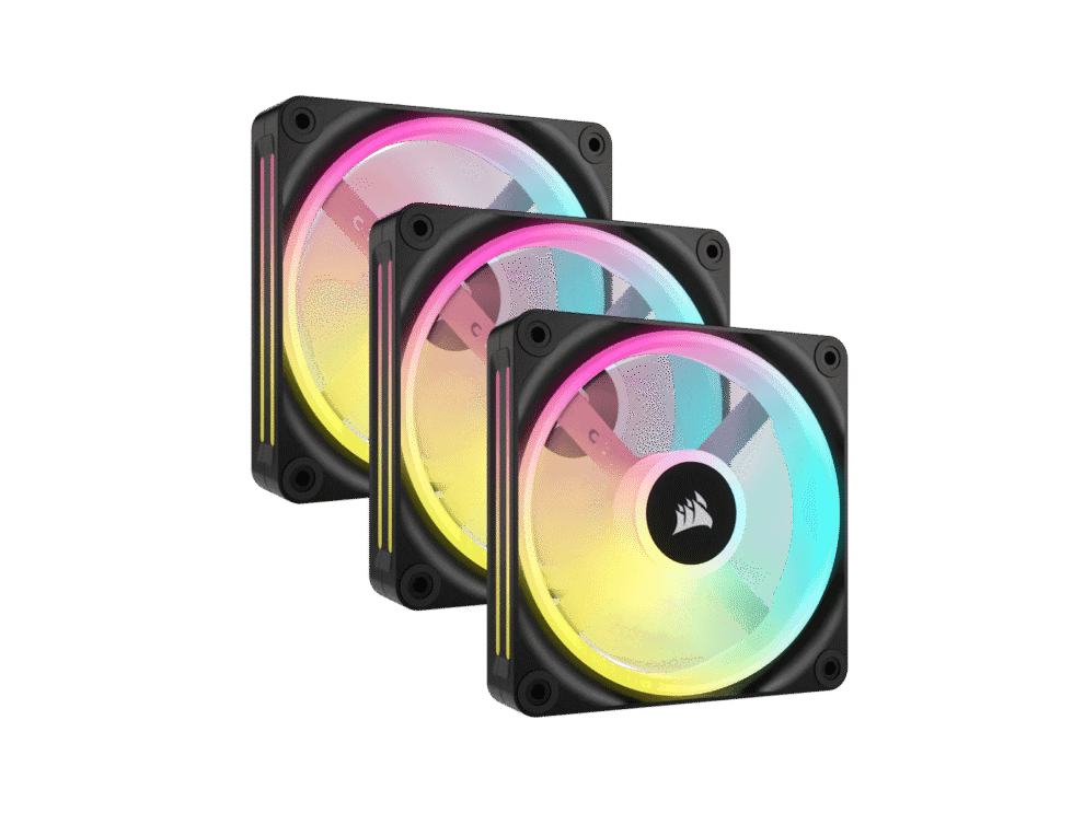 corsair icue link qx120 rgb 120mm pwm fans starter kit