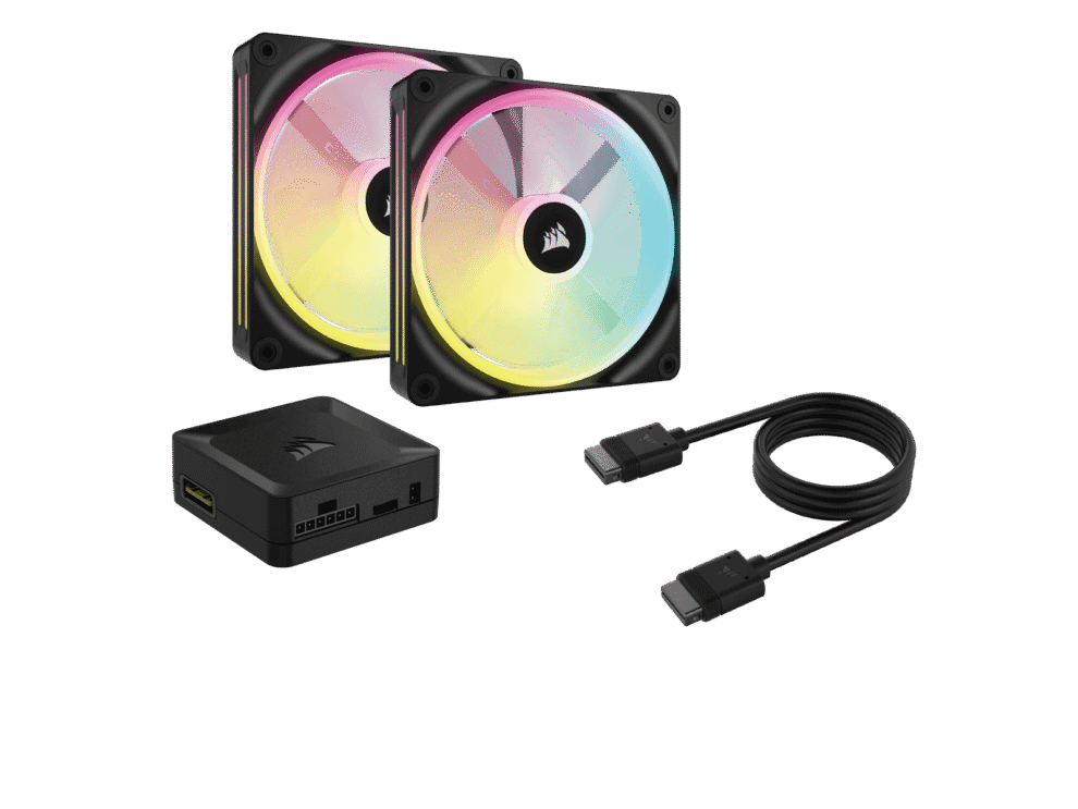 corsair icue link qx140 rgb 140mm pwm fans starter kit