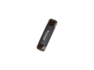 TRANSCEND 256GB ESD310C USB3.2 TYPE C AND A OTG COMPACT PORTABLE SSD