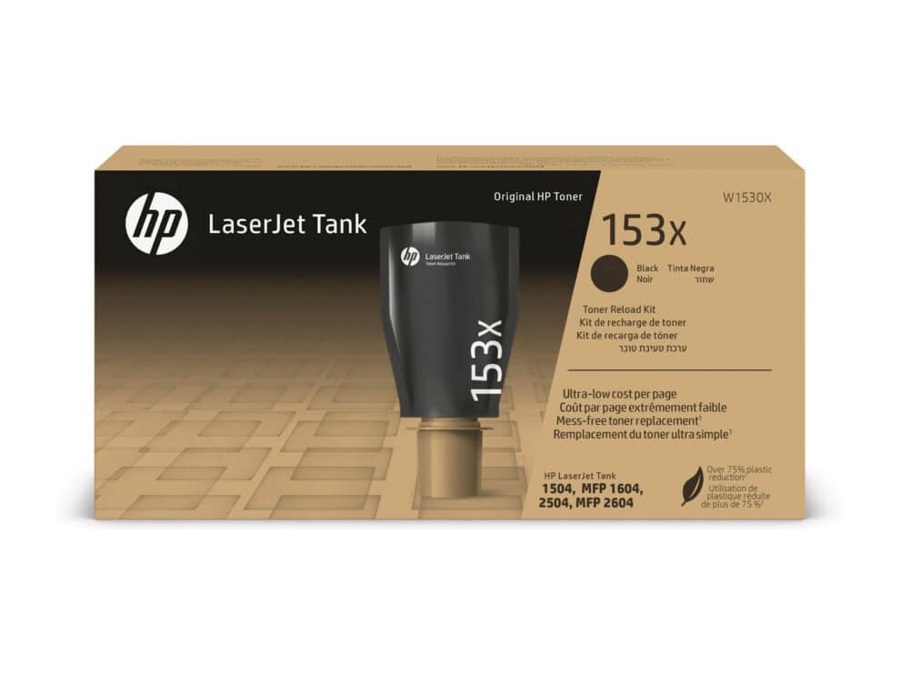 hp 153x black original laserjet tank toner reload kit