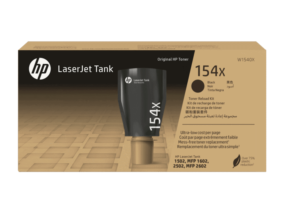 hp 154 a black high yield original laserjet tank toner reload kit