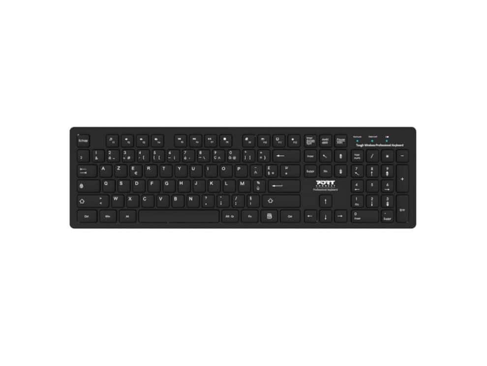 port connect office tough wired keybaord black