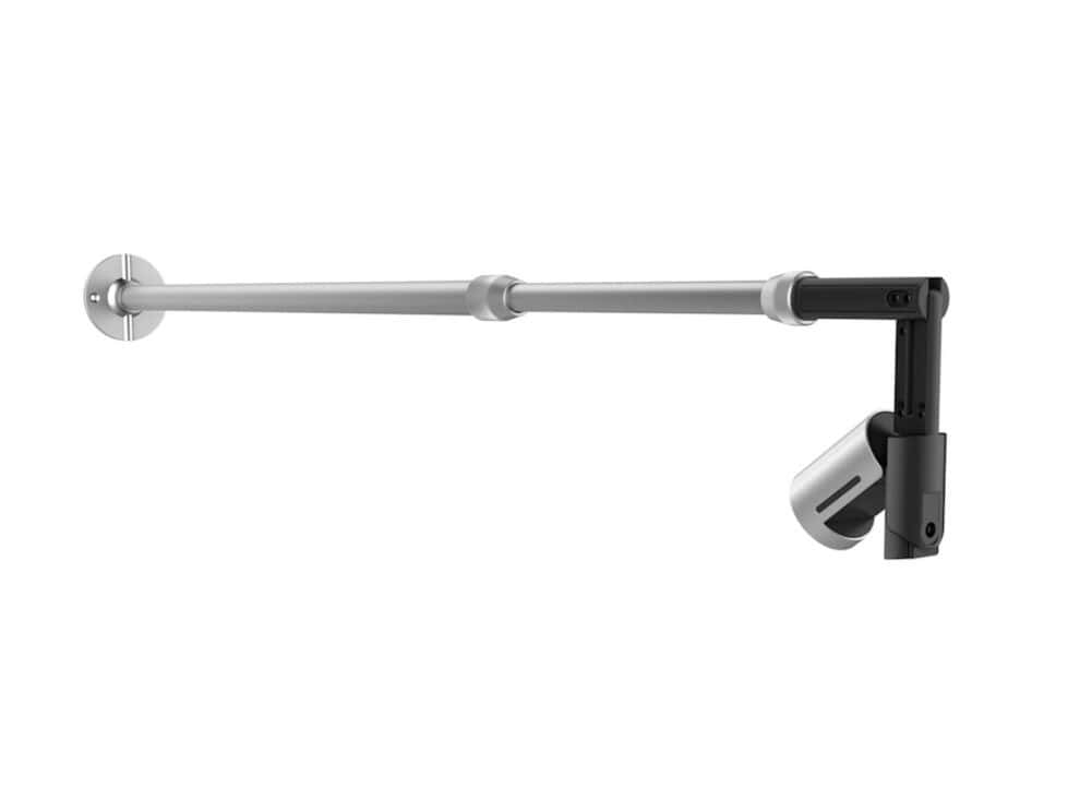 Adjustable wall-mounted metal arm
