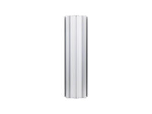Aluminum extruded profile isolated on white background