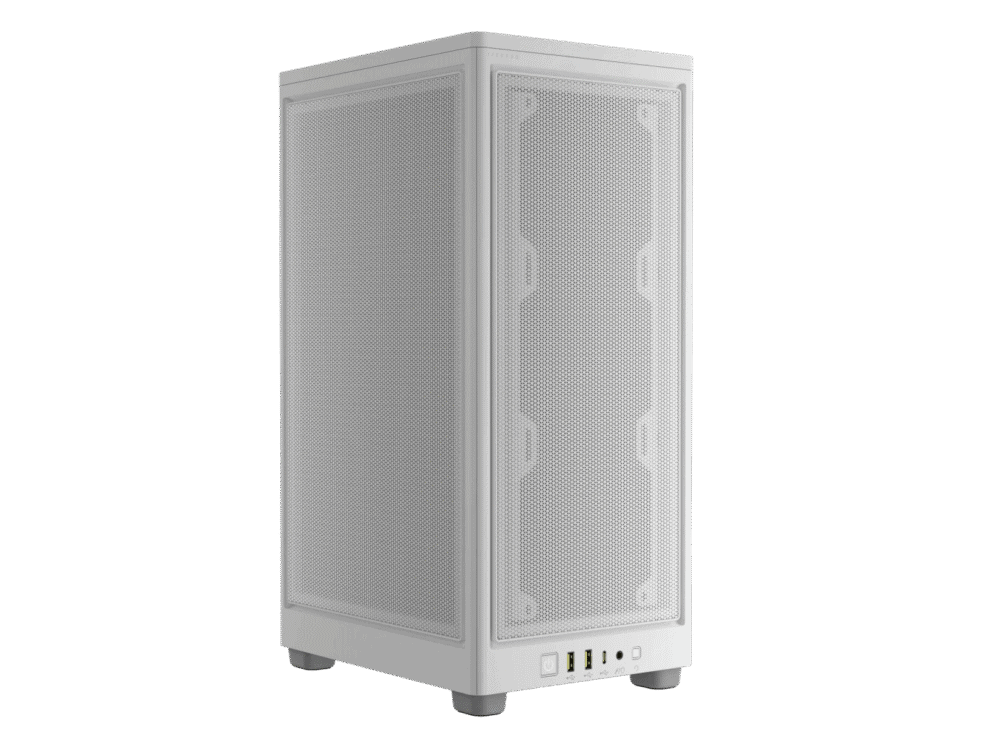 2000d airflow itx tower; white; slim fans/sf psu only