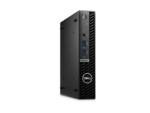 Dell OptiPlex desktop computer on black background.