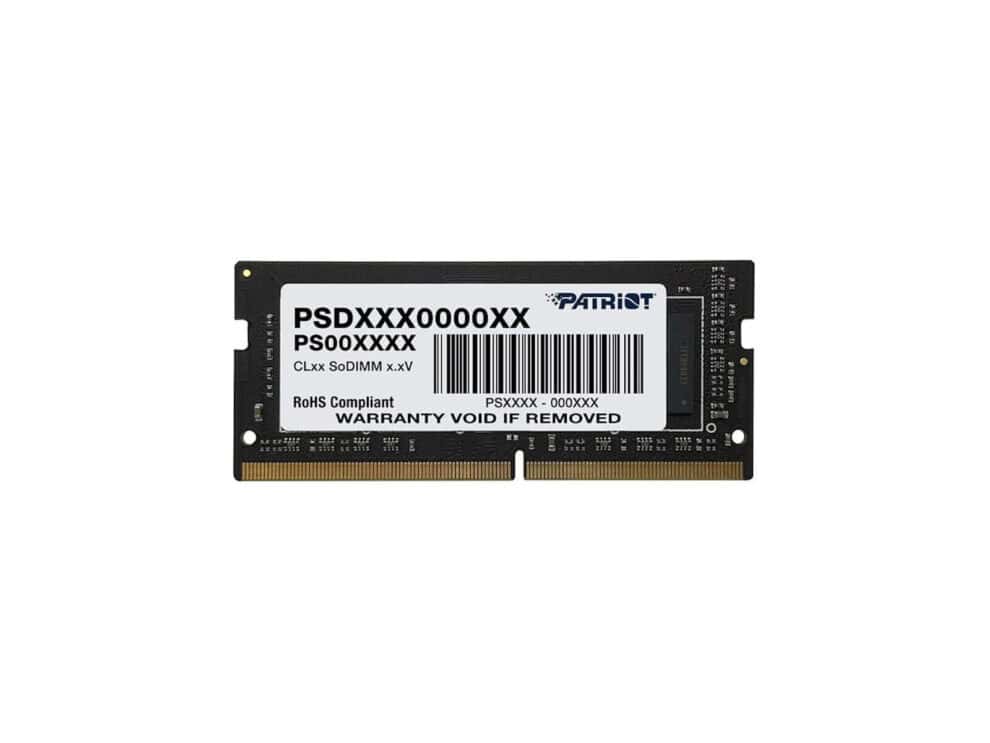 patriot signature line 32gb 3200mhz ddr4 dual rank sodimm notebook memory