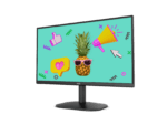 Cool pineapple with sunglasses on monitor screen.