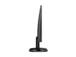 Slim black modern computer monitor side view.
