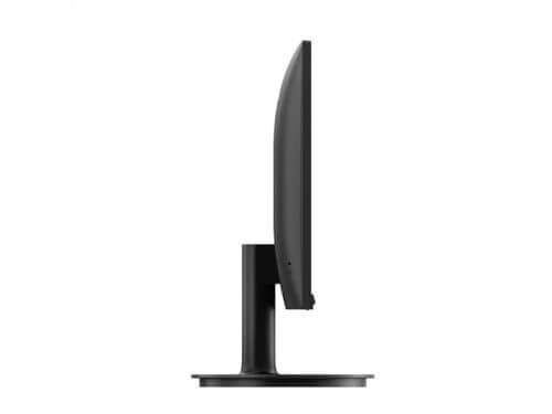 Side view of modern slim computer monitor