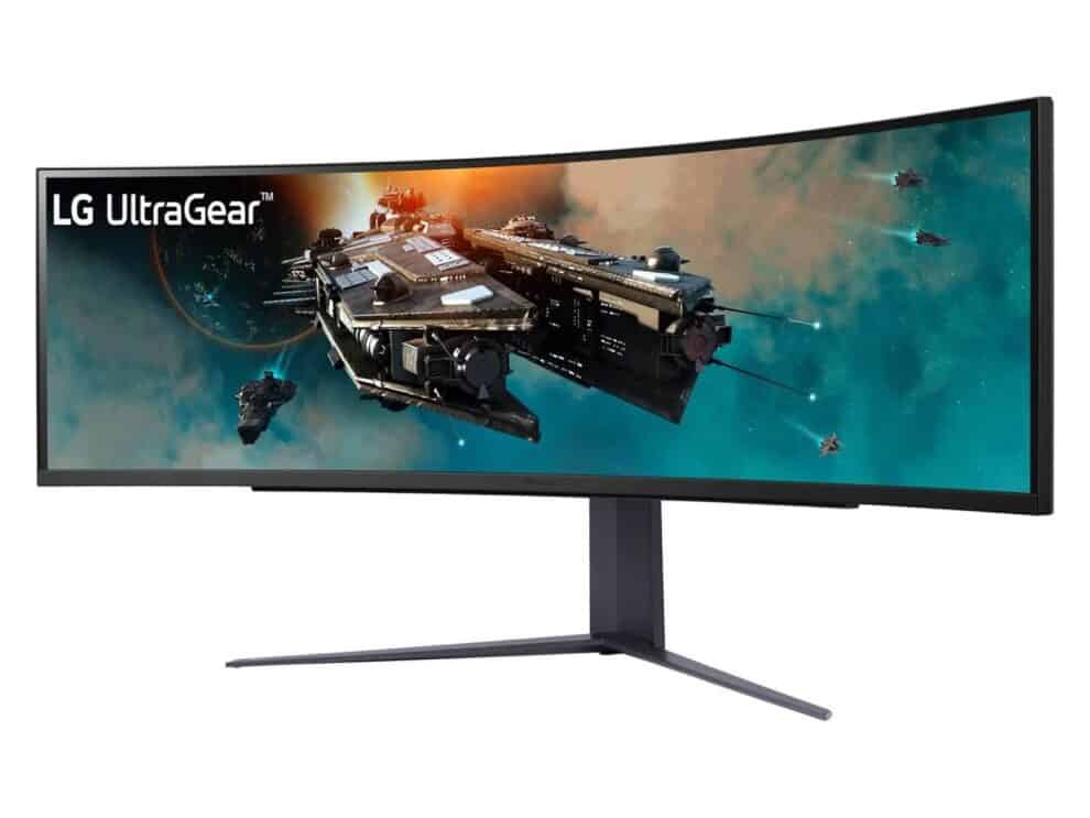 lg 49gr85dc 49 ultragear; 5120 x 1440 va; 1ms response; 1000r curve; hdr10; freesync premium pro; hdmi 2.1 x 2; dp x 1; usb a