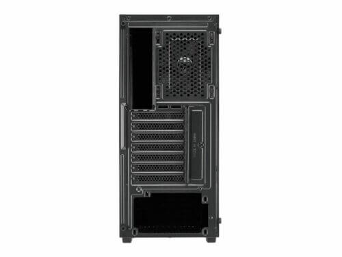 fsp cmt195a atx gaming chassis tempered glass side panel black