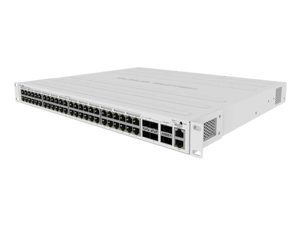 mikrotik crs354 48p 4s+2q+rm 750w, 48 poe 1gb, 4x sfp+, 2x qsfp+