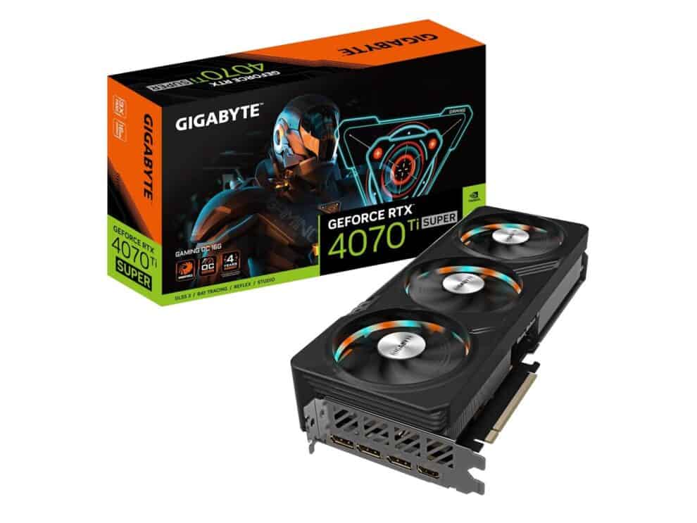 gigabyte nvidia geforce® rtx 4070ti super gaming oc 16g gddr6x hdmix1/dp x3.