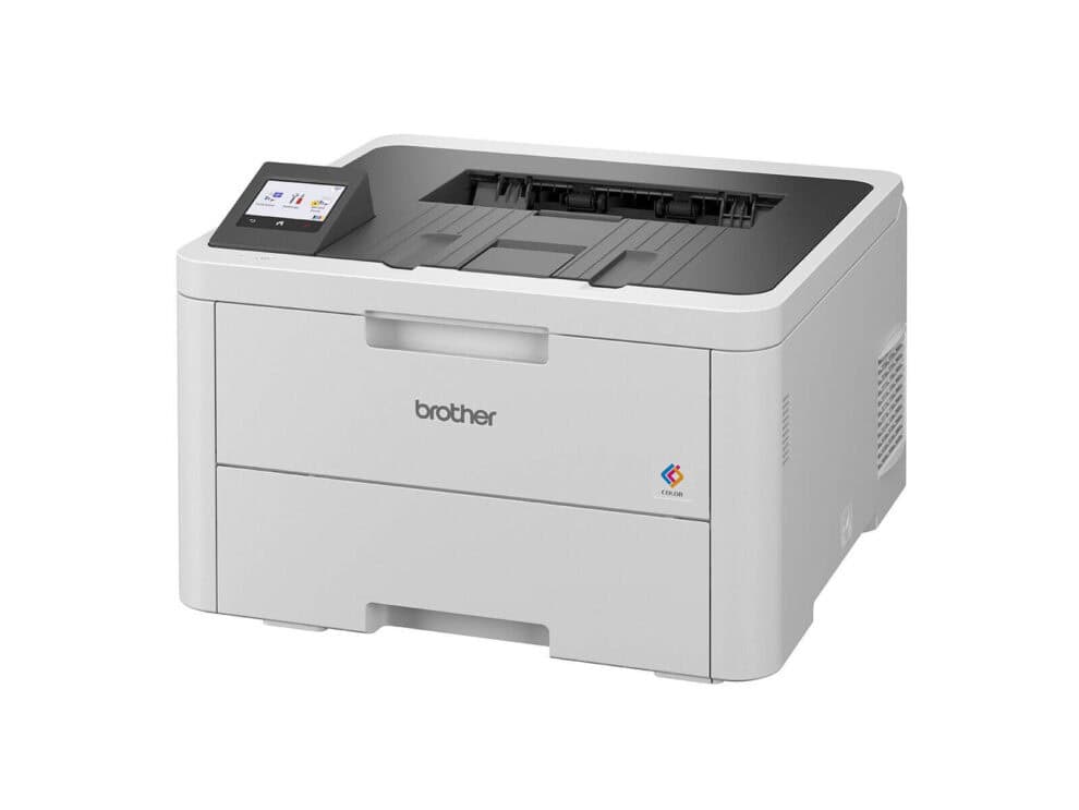 brother hl l3280cdw with 5yr warranty Brother color laser printer on white background.