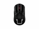 Lightweight black gaming mouse with honeycomb design.