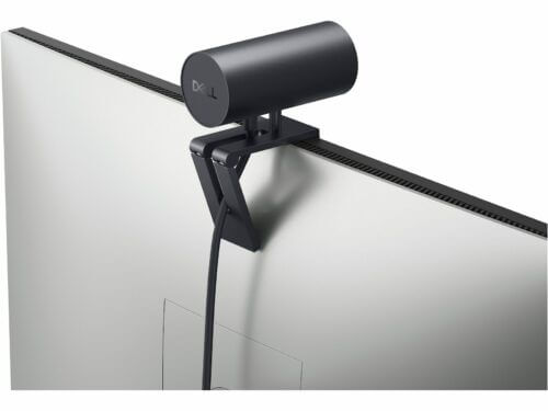 Dell monitor with soundbar attachment.