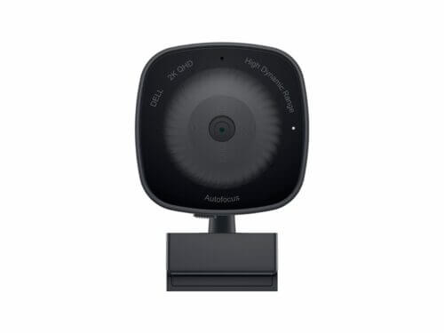 Dell 2K QHD webcam with autofocus and HDR feature.