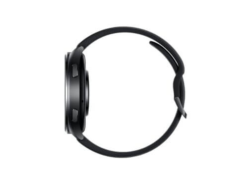 Black wireless over-ear headphones on white background.