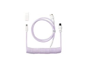Purple USB-C to XLR microphone cable