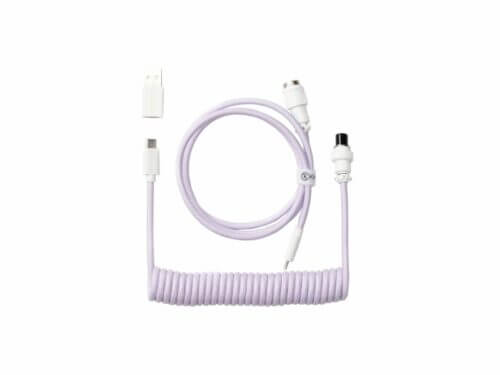 Purple USB-C to XLR microphone cable