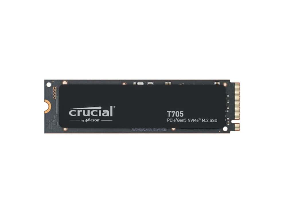 crucial t705 2tb m.2 nvme gen5 nand ssd Crucial T705 PCIe Gen5 NVMe M.2 SSD.