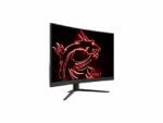 Gaming monitor with red dragon design on screen.