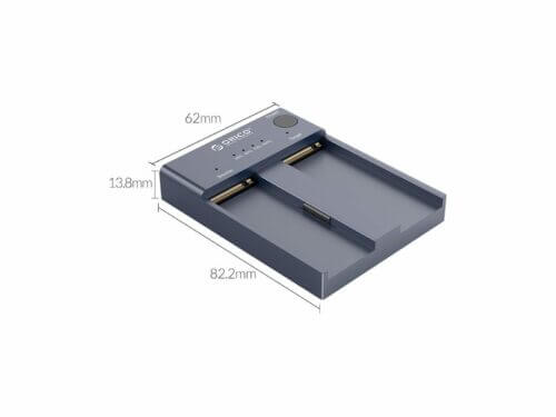 ORICO hard drive enclosure with dimensions