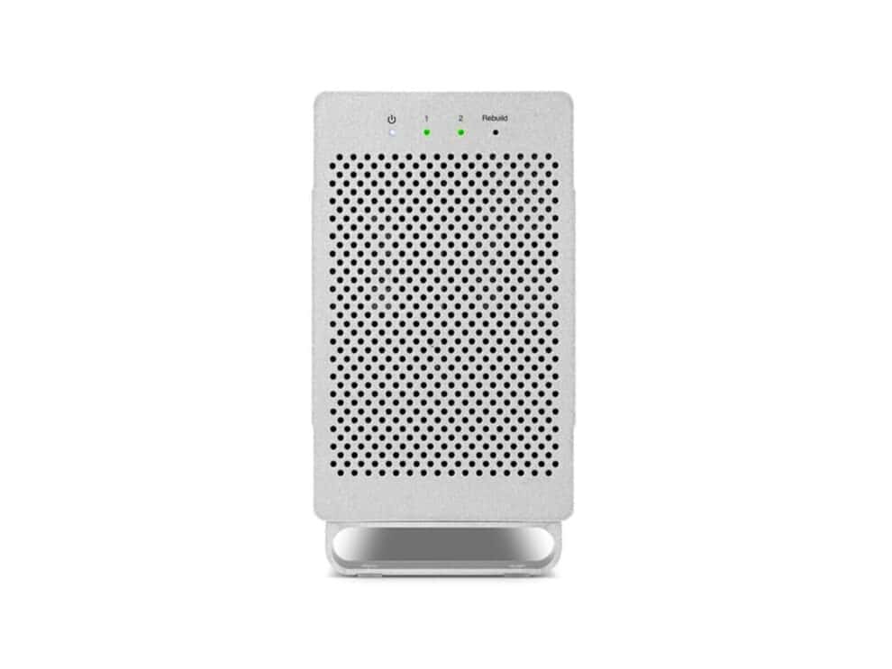 Smart speaker on white background