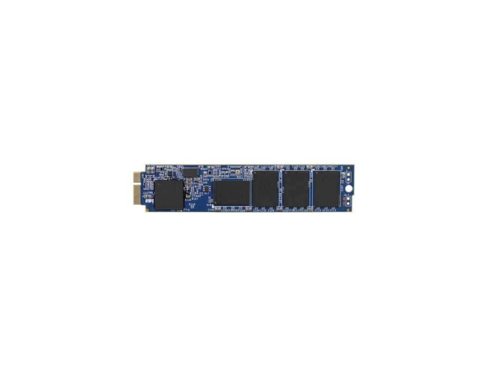 owc aura pro 6g 1tb msata ssd for macbook air 2012 SSD memory module on white background
