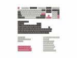 Various mechanical keyboard layout keycaps displayed.