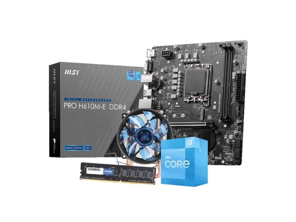 MSI motherboard with Intel CPU and DDR4 RAM.