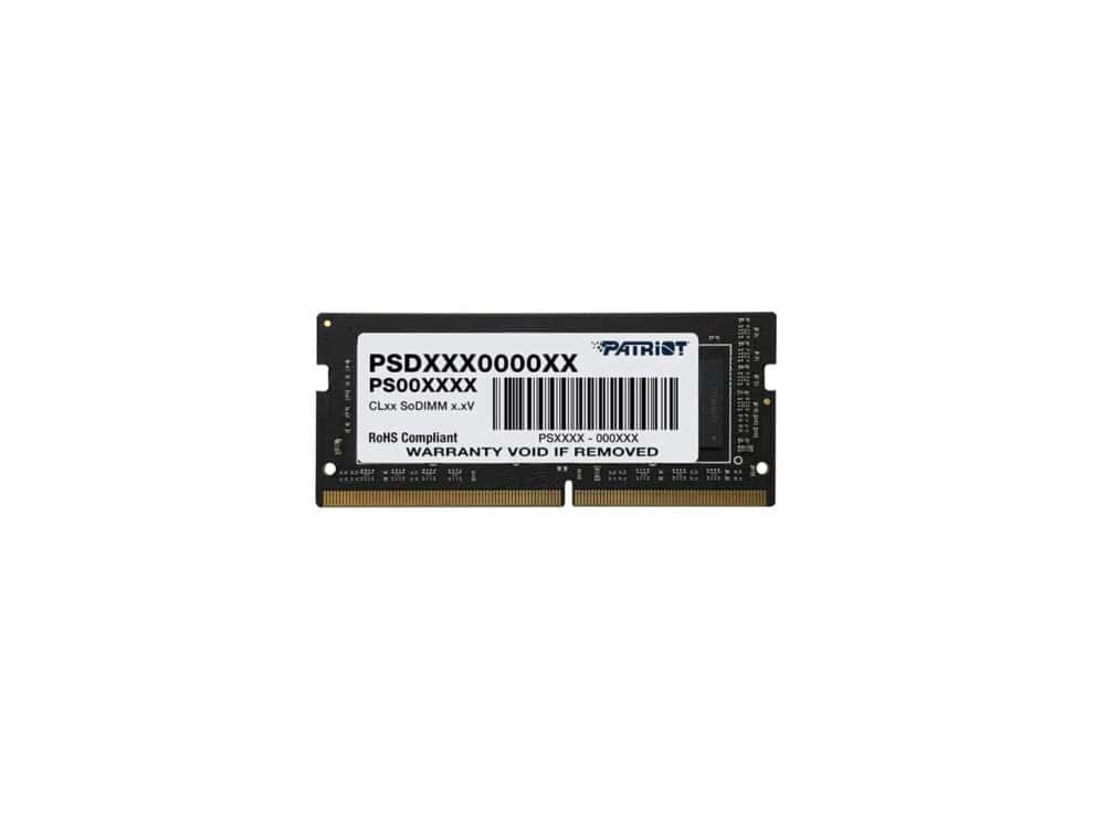 patriot signature line 8gb 2666mhz ddr4 dual rank sodimm notebook memory