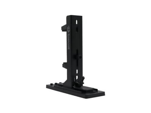 redragon gpu anti sag bracket Vertical black monitor stand on white background.