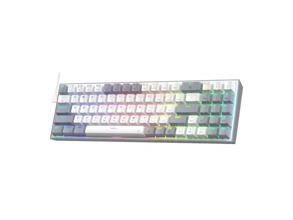 redragon mechanical pollux wired gaming keyboard RGB mechanical keyboard on white background