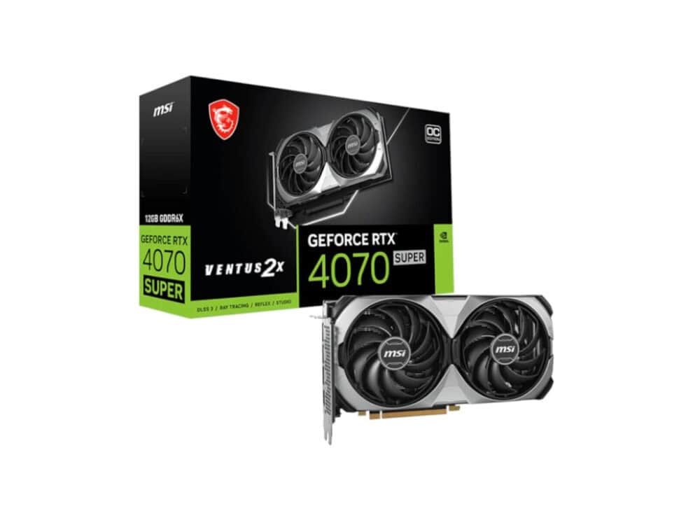 MSI GeForce RTX 4070 Super graphics card.