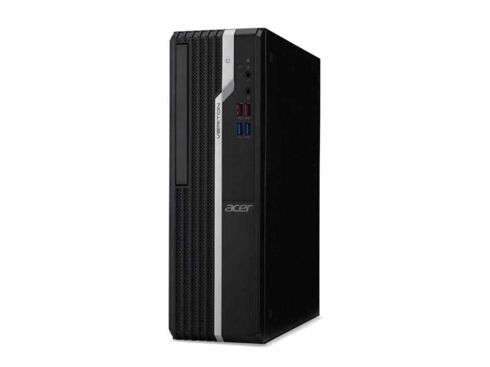 acer micro sff dt vx2690g intel core i7 12700 Acer desktop computer on white background.