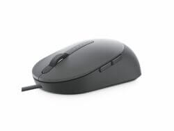 Black ergonomic computer mouse isolated on white.