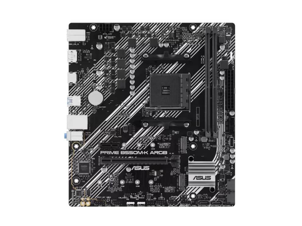 ASUS motherboard for computer hardware close-up.