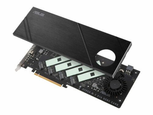 ASUS Hyper M.2 x16 PCIe expansion card.